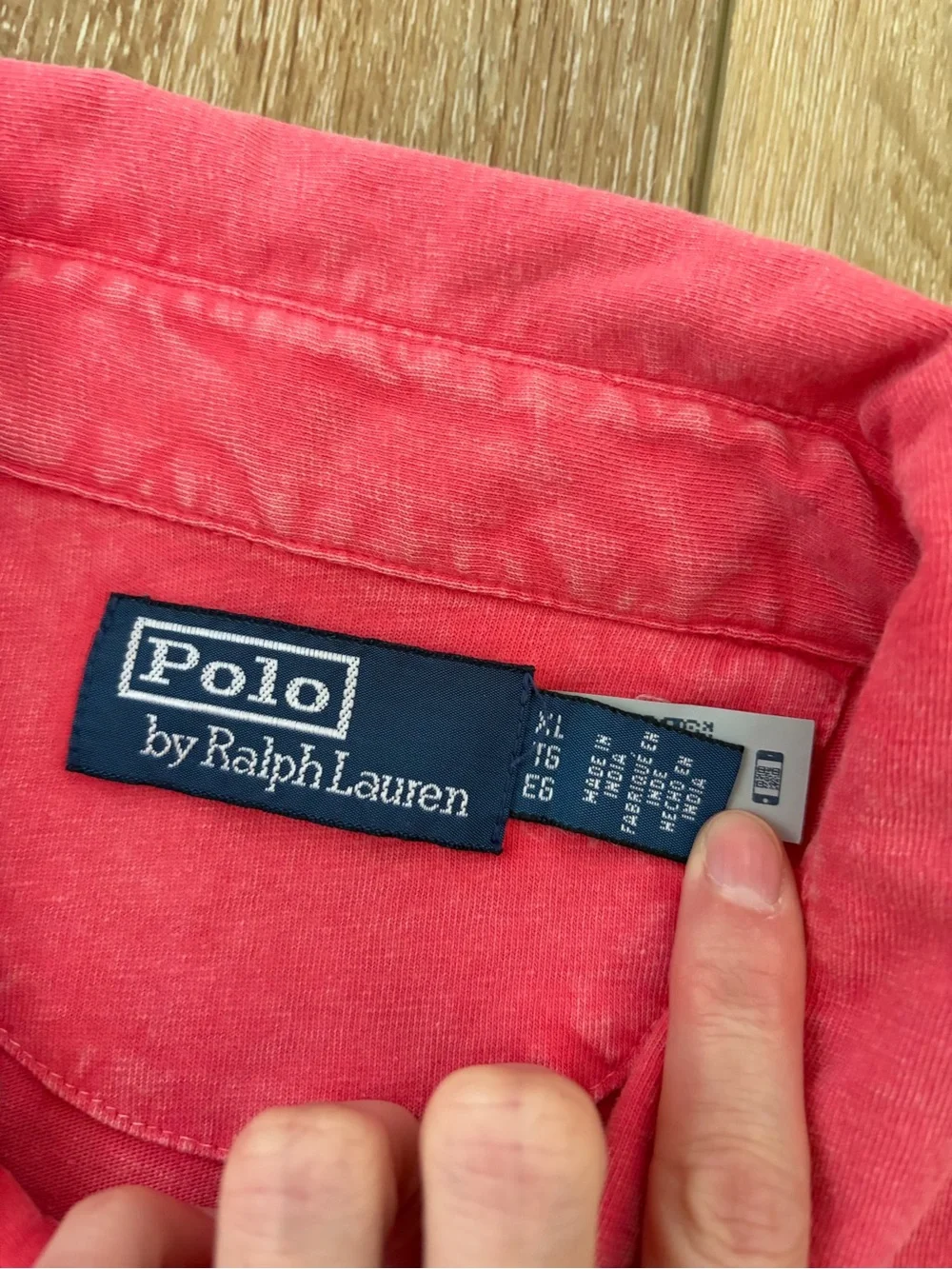 Polo by Ralph Lauren Coral Pink Short-Sleeve Polo with Chest Pocket